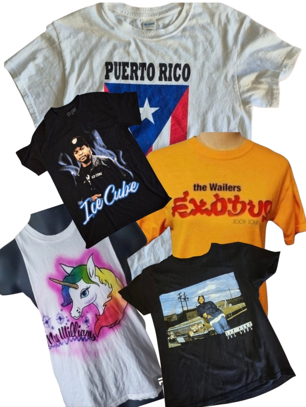 Assorted 5 Graphic Tees Small